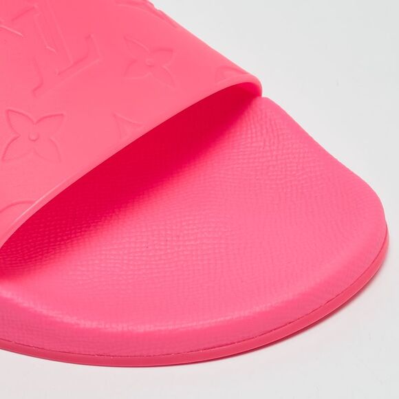 Louis Vuitton Pink Rubber Waterfront  Pool Slides Size 39 - Picture 7 of 7